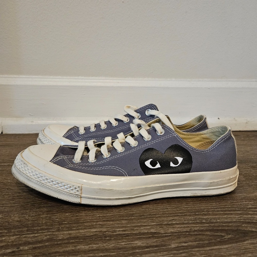 Converse Comme des Garcons CDG PLAY x Chuck 70 Low Grey 171849C Men's Size 9